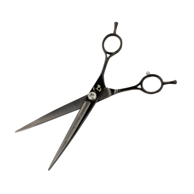 Tijera Profesional Recta - Negro Cenizo - Groomr Tijera Profesional Recta - Negro Cenizo - Groomr