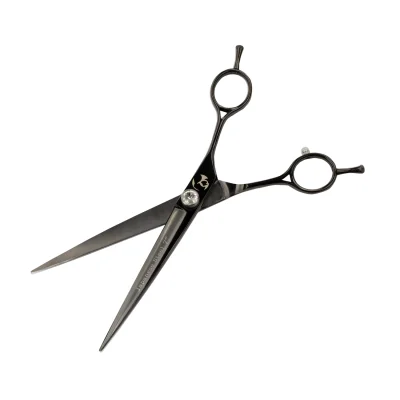 Tijera Profesional Recta - Negro Cenizo - Groomr Tijera Profesional Recta - Negro Cenizo - Groomr
