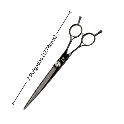 Tijera Profesional Recta - Negro Cenizo - Groomr Tijera Profesional Recta - Negro Cenizo - Groomr