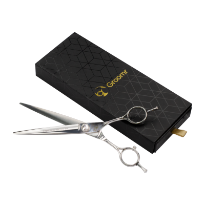 Tijera Profesional Recta - Plateado Natural - Groomr Tijera Profesional Recta - Plateado Natural - Groomr