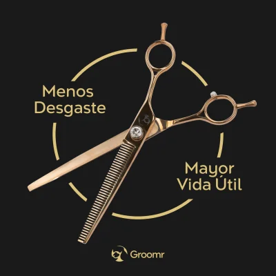 Tijera Profesional de Entresacar - Cobre Metalizado - Groomr Tijera Profesional de Entresacar - Cobre Metalizado - Groomr