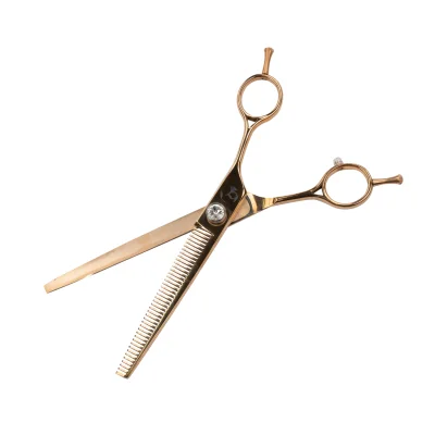 Tijera Profesional de Entresacar - Cobre Metalizado - Groomr Tijera Profesional de Entresacar - Cobre Metalizado - Groomr