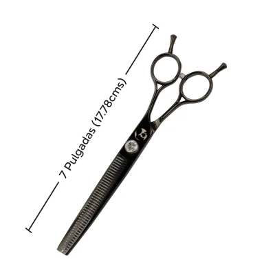 Tijera Profesional de Entresacar - Negro Cenizo - Groomr Tijera Profesional de Entresacar - Negro Cenizo - Groomr