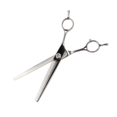 Tijera Profesional de Entresacar - Plateado Natural - Groomr Tijera Profesional de Entresacar - Plateado Natural - Groomr