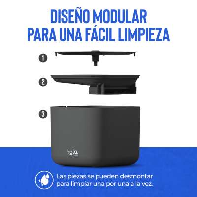 Fuente de Agua para Gatos y Perros - 3L Negra - Hola Pets Fuente de Agua para Gatos y Perros - 3L Negra - Hola Pets