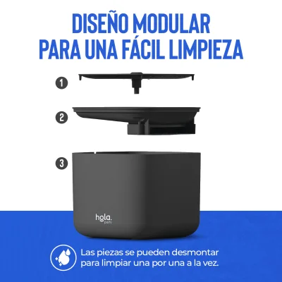 Fuente de Agua para Gatos y Perros - 3L Negra - Hola Pets Fuente de Agua para Gatos y Perros - 3L Negra - Hola Pets