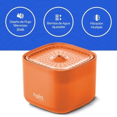 Fuente de Agua para Gatos y Perros - 3L Blanca - Hola Pets Fuente de Agua para Gatos y Perros - 3L Blanca - Hola Pets